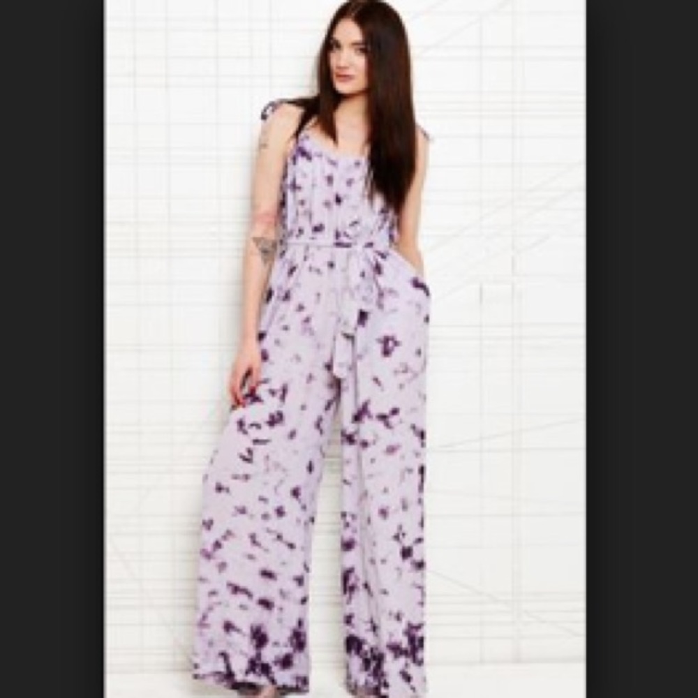 Smith silky tie-dye jumpsuit size M